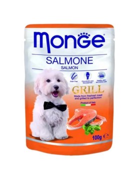 Monge Chunk Salmon Chicken Gravy Dog Food 100 Gm